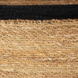 Oppbevaringskurv av sjøgress og jute, SMALL PANIER DE RANGEMENT, 24 x 15 x H 12 cm, Natur / Svart