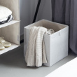 Oppbevaringskube i tekstil, Bigso, Beige