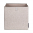 Oppbevaringskube i tekstil, Bigso, Beige