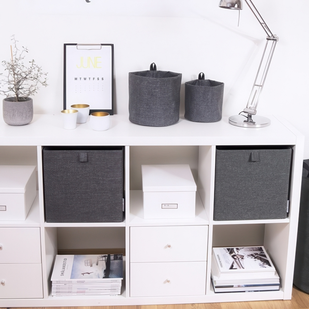 Oppbevaringskube i tekstil, Bigso, Beige i gruppen Oppbevaring / Oppbevaringsbokser hos SmartaSaker.se (40741)