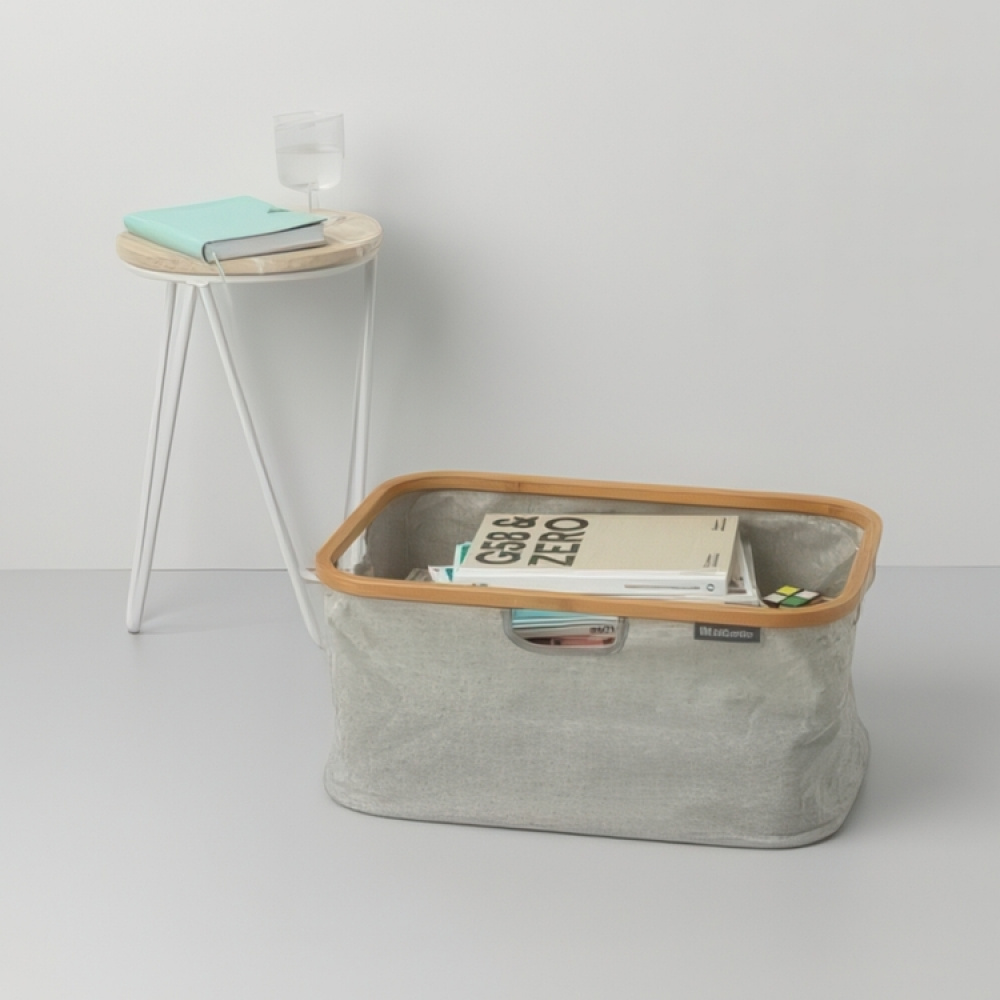 Oppbevaringskurv i tekstil og tre 40L, Brabantia i gruppen Oppbevaring / Garderoboppbevaring hos SmartaSaker.se (40753)