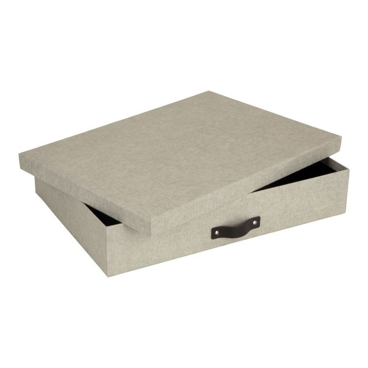 Oppbevaringsboks A3, Sverker canvas, Bigso, Beige i gruppen Oppbevaring / Oppbevaringsbokser hos SmartaSaker.se (40781)