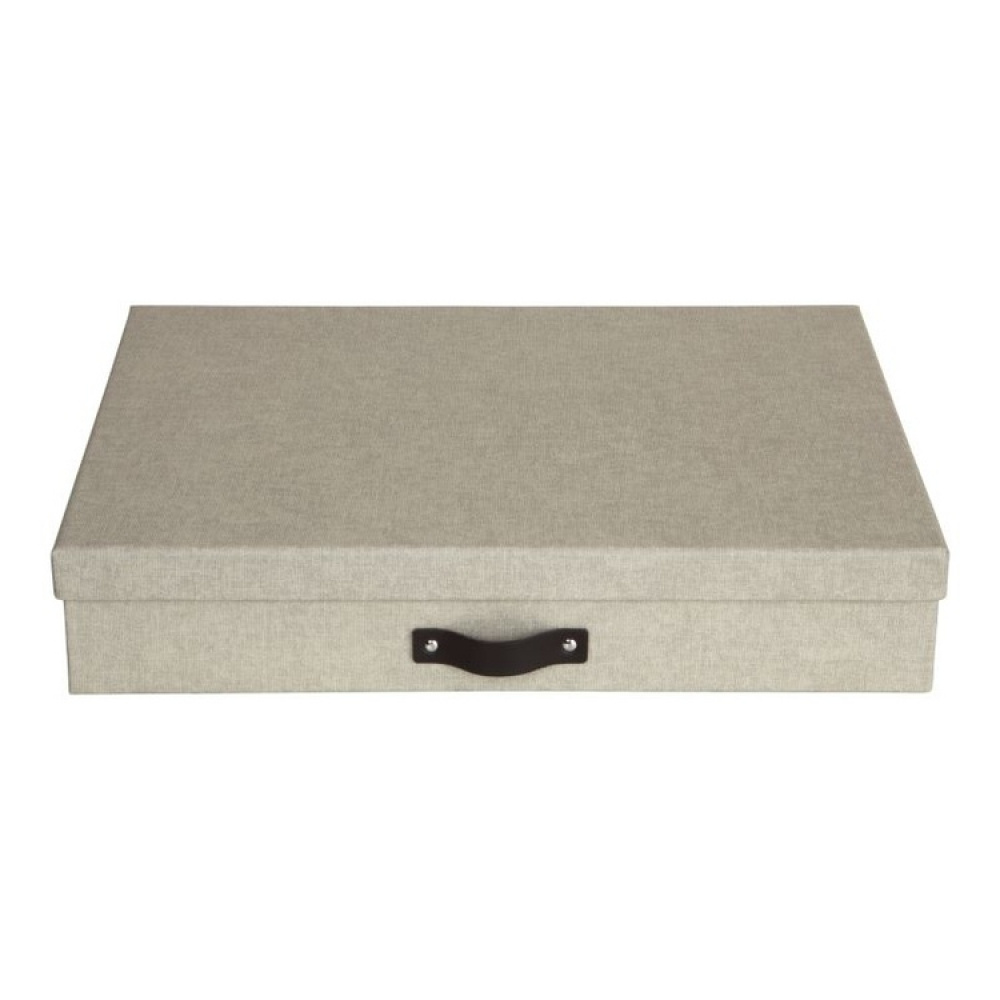 Oppbevaringsboks A3, Sverker canvas, Bigso, Beige i gruppen Oppbevaring / Oppbevaringsbokser hos SmartaSaker.se (40781)