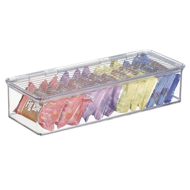Oppbevaringsboks med lokk, 34x15x7,7 cm i gruppen Oppbevaring hos SmartaSaker.se (40826)