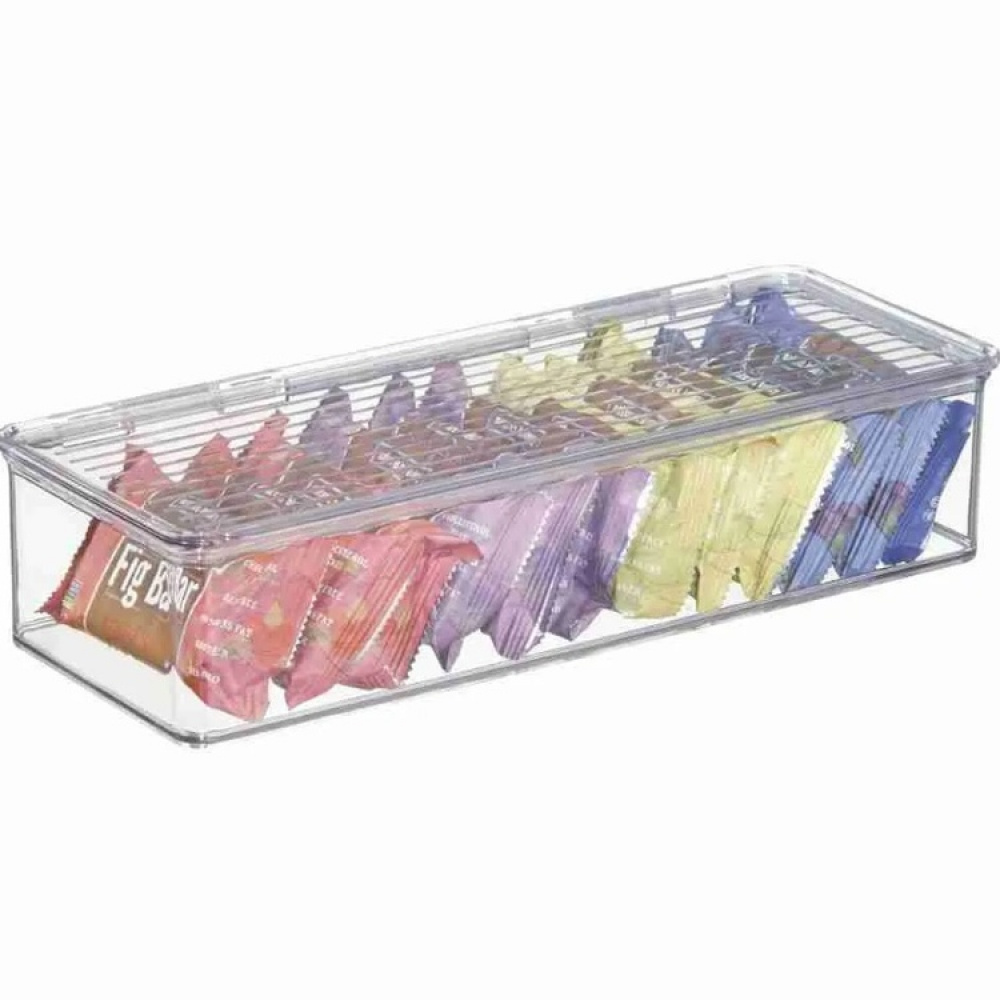 Oppbevaringsboks med lokk, 34x15x7,7 cm i gruppen Oppbevaring hos SmartaSaker.se (40826)
