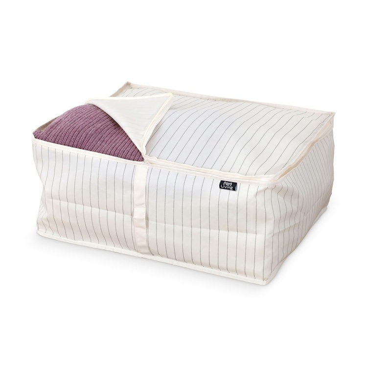 Myk oppbevaringsboks, 55x45x25 cm, hvit i gruppen Oppbevaring / Oppbevaringsbokser hos SmartaSaker.se (40850)