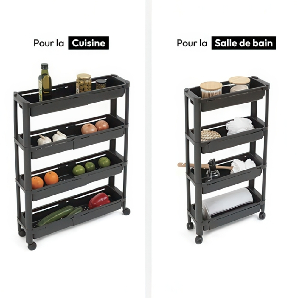 Uttrekkbar oppbevaringsvogn, 37,5–60 cm i gruppen Oppbevaring hos SmartaSaker.se (40887)