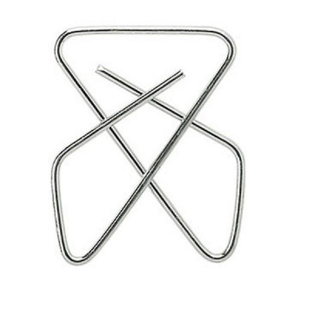 Binders i metall, 50 stk, BUTTERFLY CLIPS XXL, 4,5 x 6 cm, sølv i gruppen Oppbevaring / Kontorrekvisita hos SmartaSaker.se (40998)
