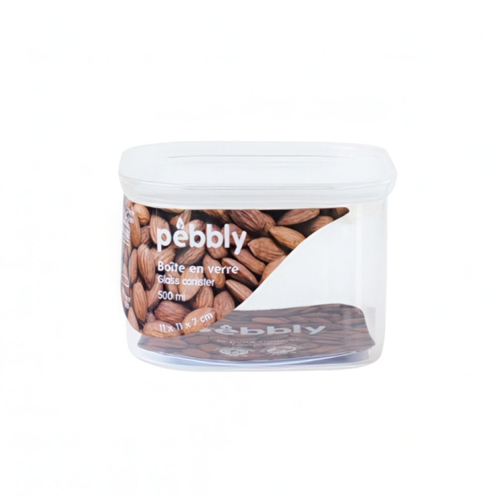 Glasskrukke 0,5L, Pebbly i gruppen Oppbevaring hos SmartaSaker.se (41009)