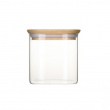 Glasskrukke med bambulokk 0,8 L, Pebbly