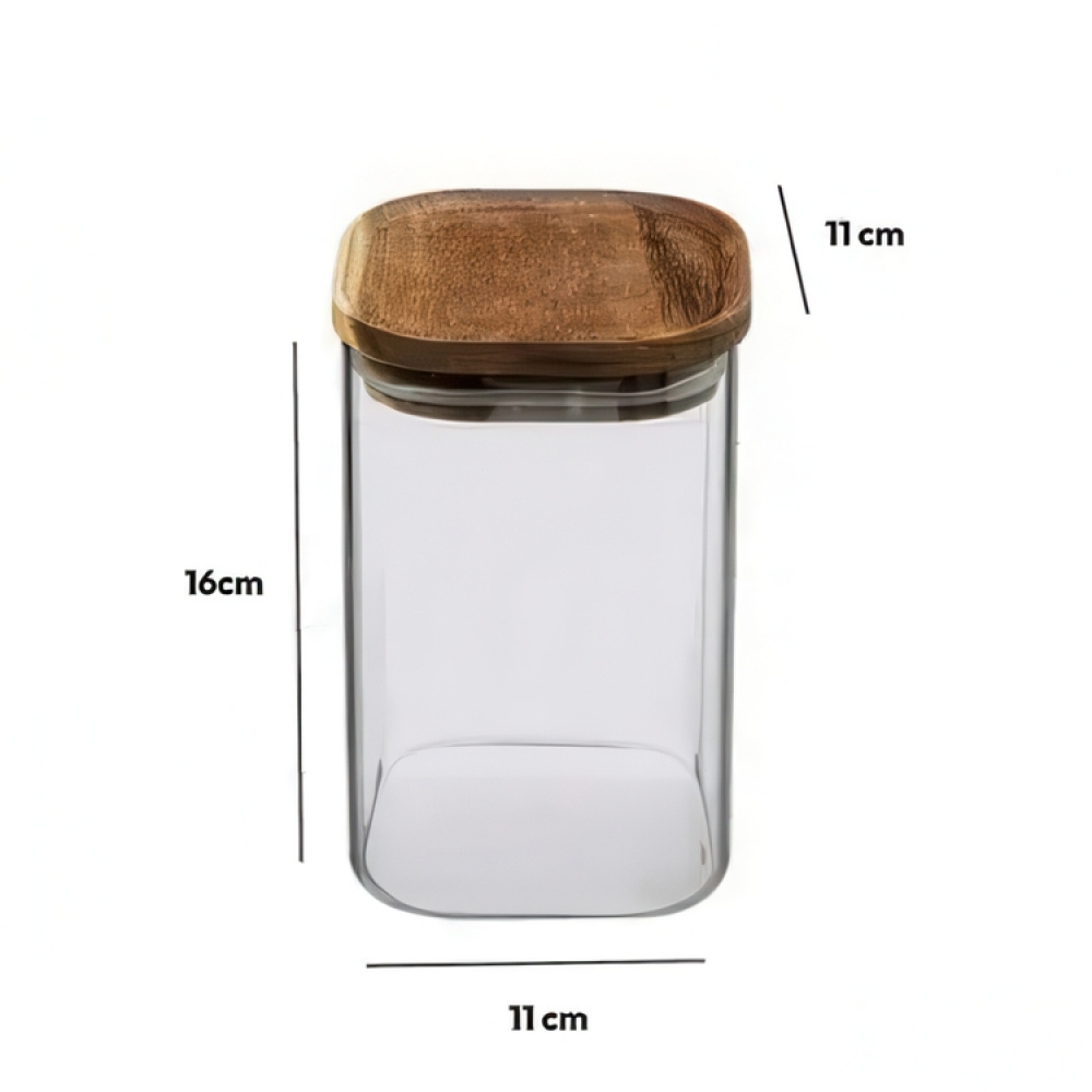 Oppbevaringskrukke i glass 1 L, 5five i gruppen Oppbevaring hos SmartaSaker.se (41013)