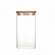 Glasskrukke med bambulokk 1,4L, Pebbly