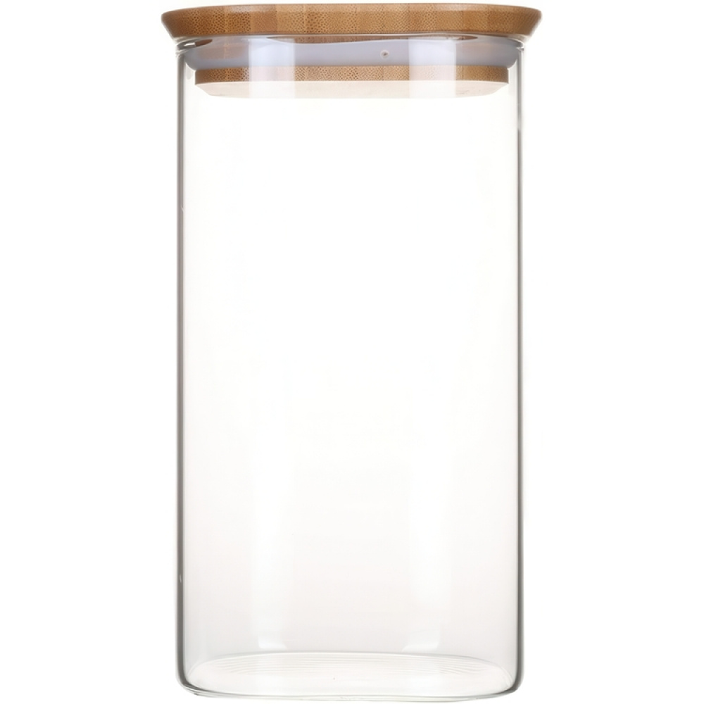 Glasskrukke med bambulokk 1,4L, Pebbly i gruppen Oppbevaring hos SmartaSaker.se (41018)
