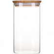 Glasskrukke med bambulokk 1,4L, Pebbly