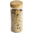 Glasskrukke med bambulokk 0,65L, Pebbly