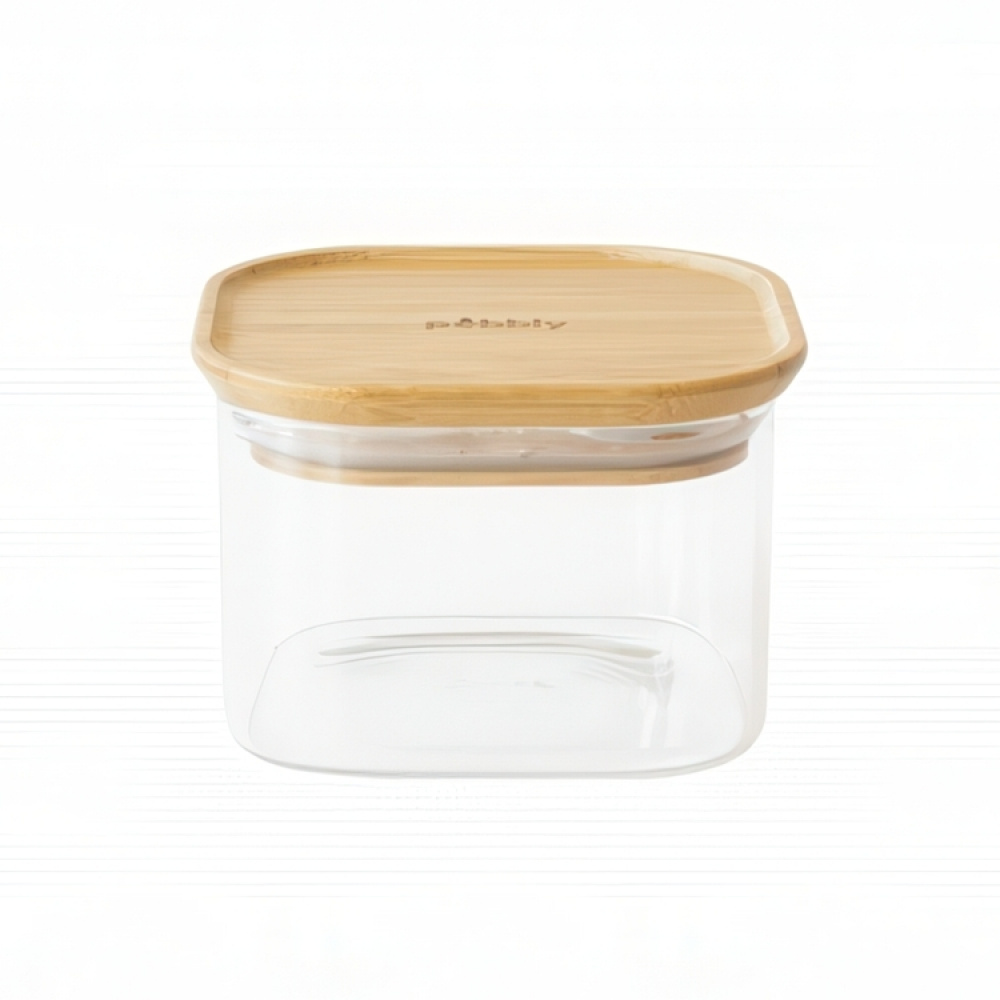 Glasskrukke med bambulokk 0,5 L 3-pack, Pebbly i gruppen Oppbevaring hos SmartaSaker.se (41023)