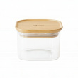 Glasskrukke med bambulokk 0,5 L 3-pack, Pebbly