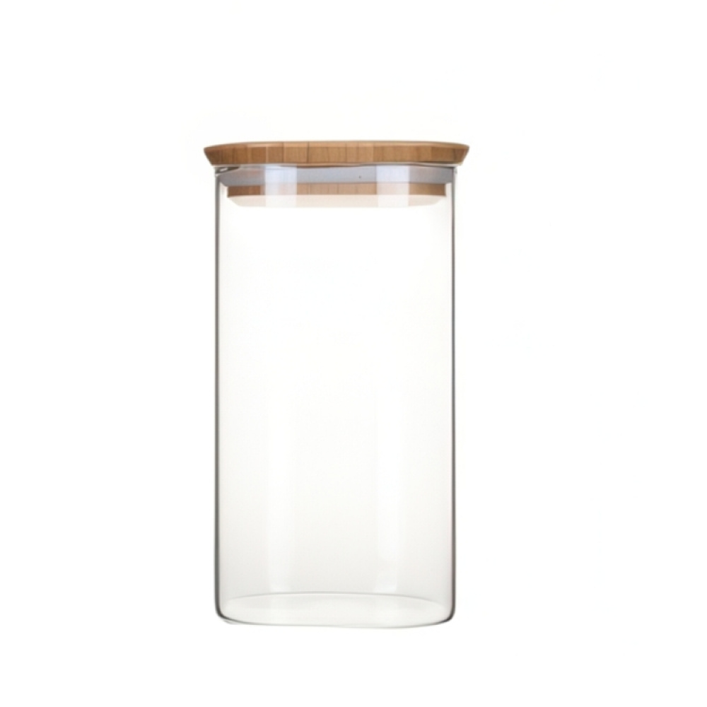 Glasskrukkesett med bambulokk 3 deler, Pebbly i gruppen Oppbevaring hos SmartaSaker.se (41025)