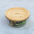 Glassbolle med bambulokk 0,62 L, Pebbly