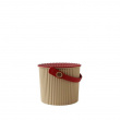 Bøtte med lokk 4L, Omnioutil, Beige/Rød
