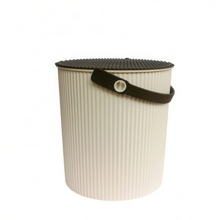 Bøtte med lokk 20L, Omnioutil, Beige/Brun i gruppen Oppbevaring / Lager- og garasjeoppbevaring hos SmartaSaker.se (41112)
