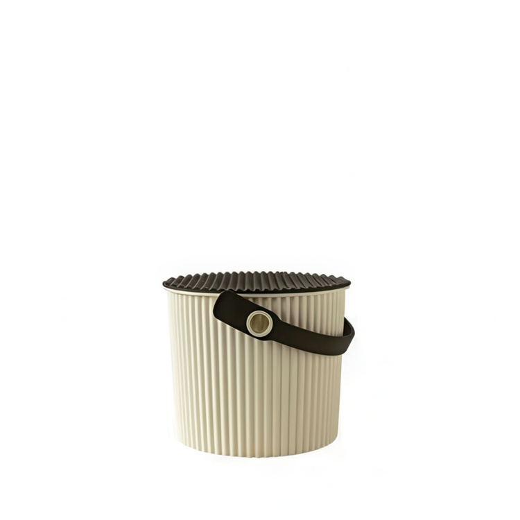 Bøtte med lokk 4L, Omnioutil, Beige/Brun i gruppen Oppbevaring hos SmartaSaker.se (41114)