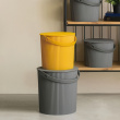 Bøtte med lokk 10L, Omnioutil, Sennepsgul