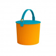 Bøtte med lokk 10L, Omnioutil, Oransje/Turkis