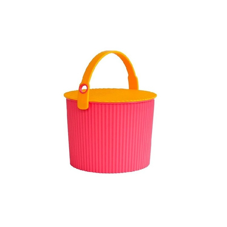 Bøtte med lokk 10L, Omnioutil, Cerise/Oransje i gruppen Oppbevaring hos SmartaSaker.se (41129)