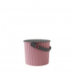Bøtte med lokk 4L, Omnioutil, Rosa/Grå
