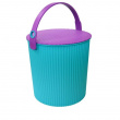 Bøtte med lokk 20L, Omnioutil, Turkis/Lilla