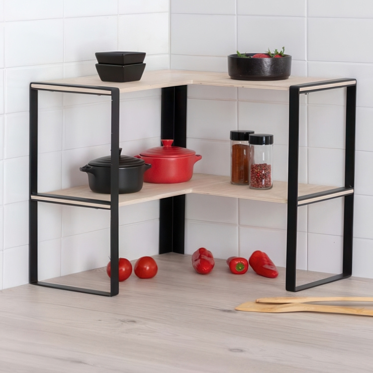 Hjørnehylle 2 plan, 40x40x35 cm i gruppen Oppbevaring hos SmartaSaker.se (41168)
