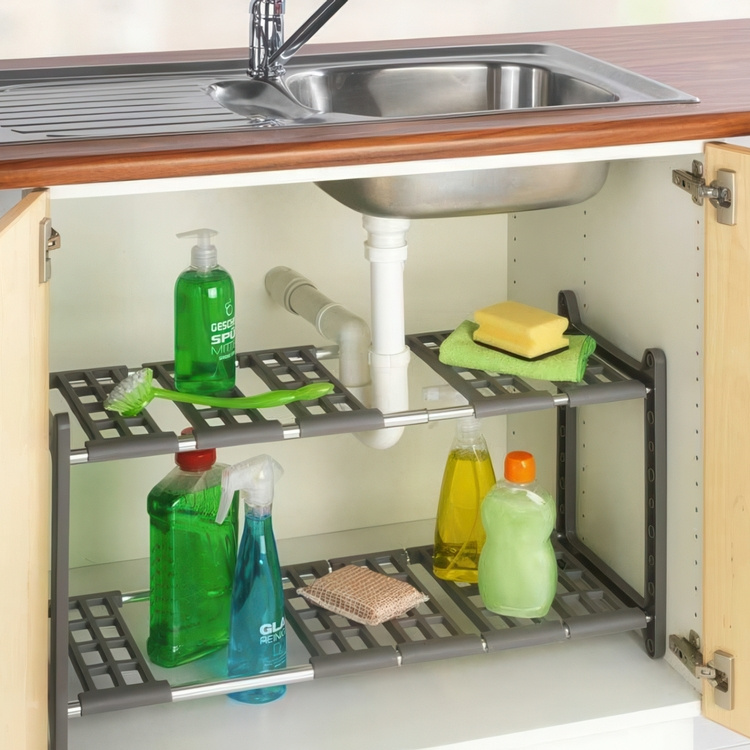 Justerbar oppbevaringshylle under oppvaskkum, 45-80 cm i gruppen Oppbevaring hos SmartaSaker.se (41174)