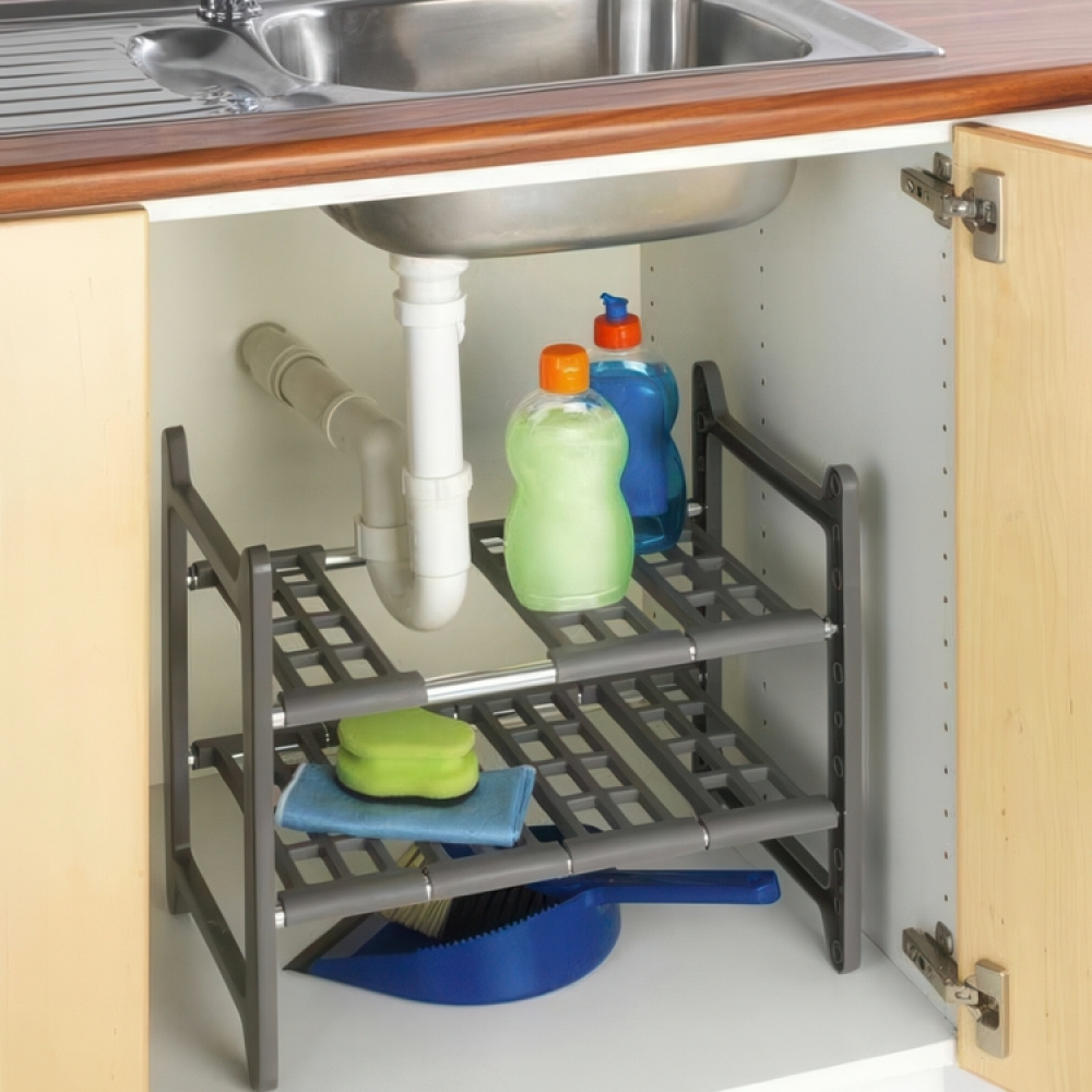 Justerbar oppbevaringshylle under oppvaskkum, 45-80 cm i gruppen Oppbevaring hos SmartaSaker.se (41174)