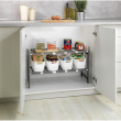 Justerbar oppbevaringshylle under oppvaskkum, 45-80 cm