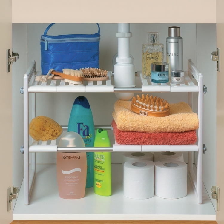 Justerbar oppbevaringshylle under vasken, 41-70 cm i gruppen Oppbevaring hos SmartaSaker.se (41176)