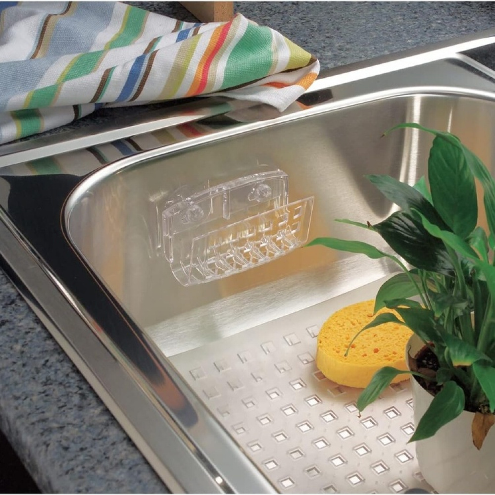 Oppvaskskrubbholder med sugekopp i plast i gruppen Oppbevaring hos SmartaSaker.se (41199)