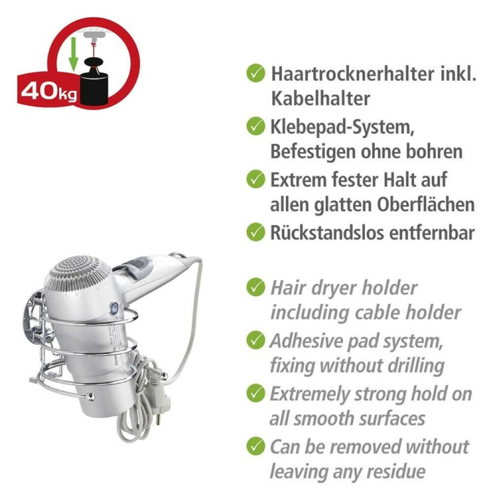 Selvklebende hårfønerholder i metall i gruppen Oppbevaring hos SmartaSaker.se (41213)