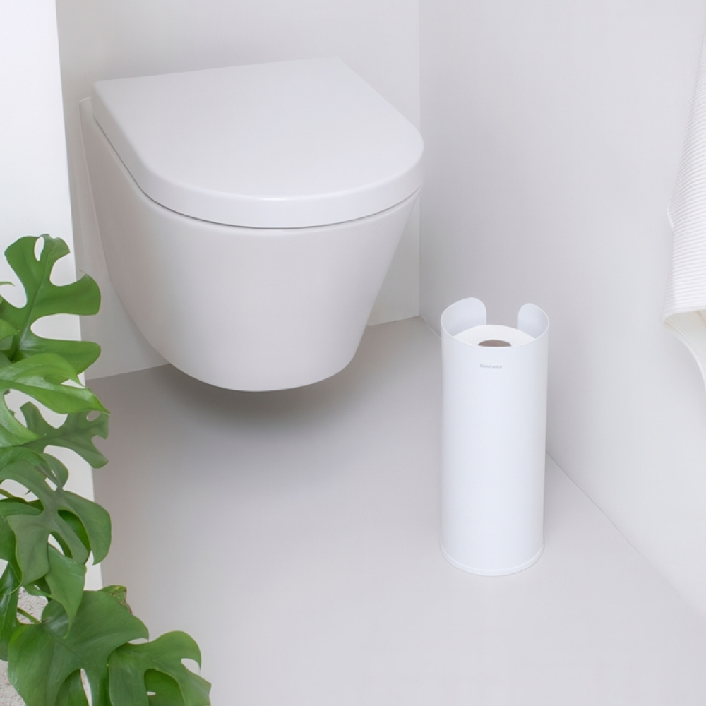 Toalettpapiroppbevaring, Brabantia, Hvit i gruppen Oppbevaring / Baderomsoppbevaring hos SmartaSaker.se (41226)