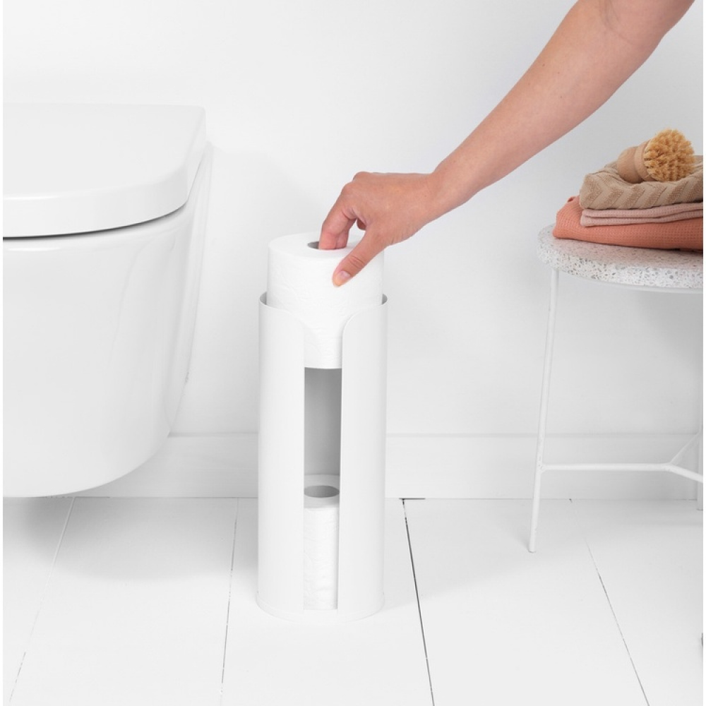 Toalettpapiroppbevaring, Brabantia, Hvit i gruppen Oppbevaring / Baderomsoppbevaring hos SmartaSaker.se (41226)