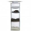 Hengende garderobe 4 rom, Hvit