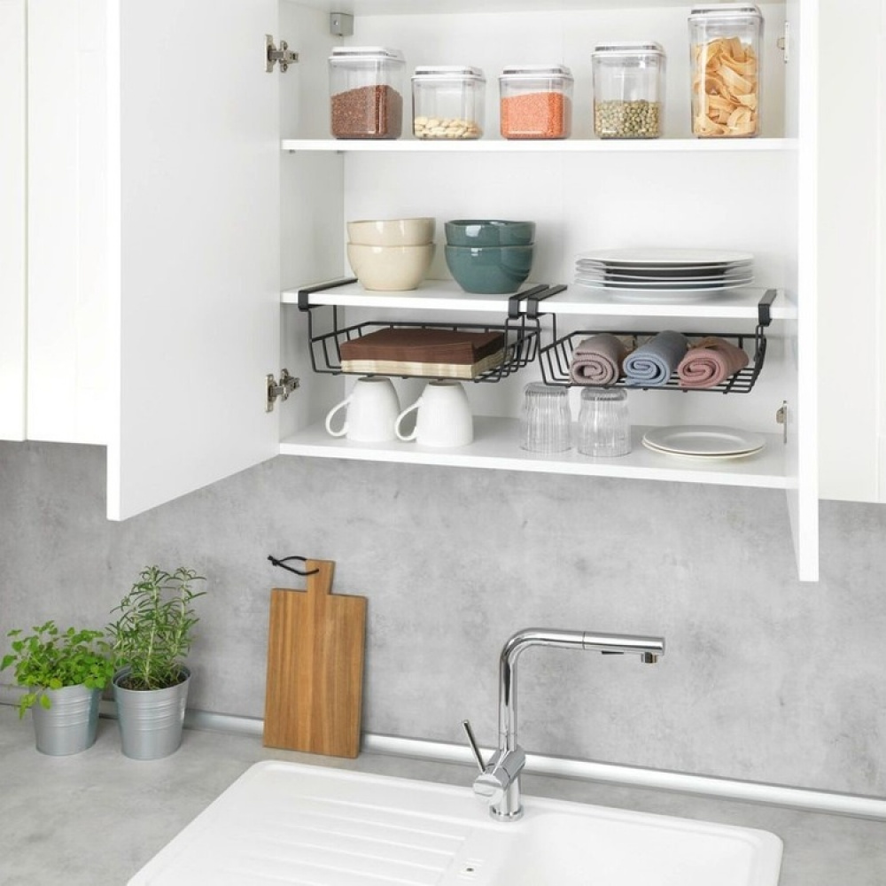 Hengende kurv i metall, 34x25x13 cm i gruppen Oppbevaring hos SmartaSaker.se (41313)