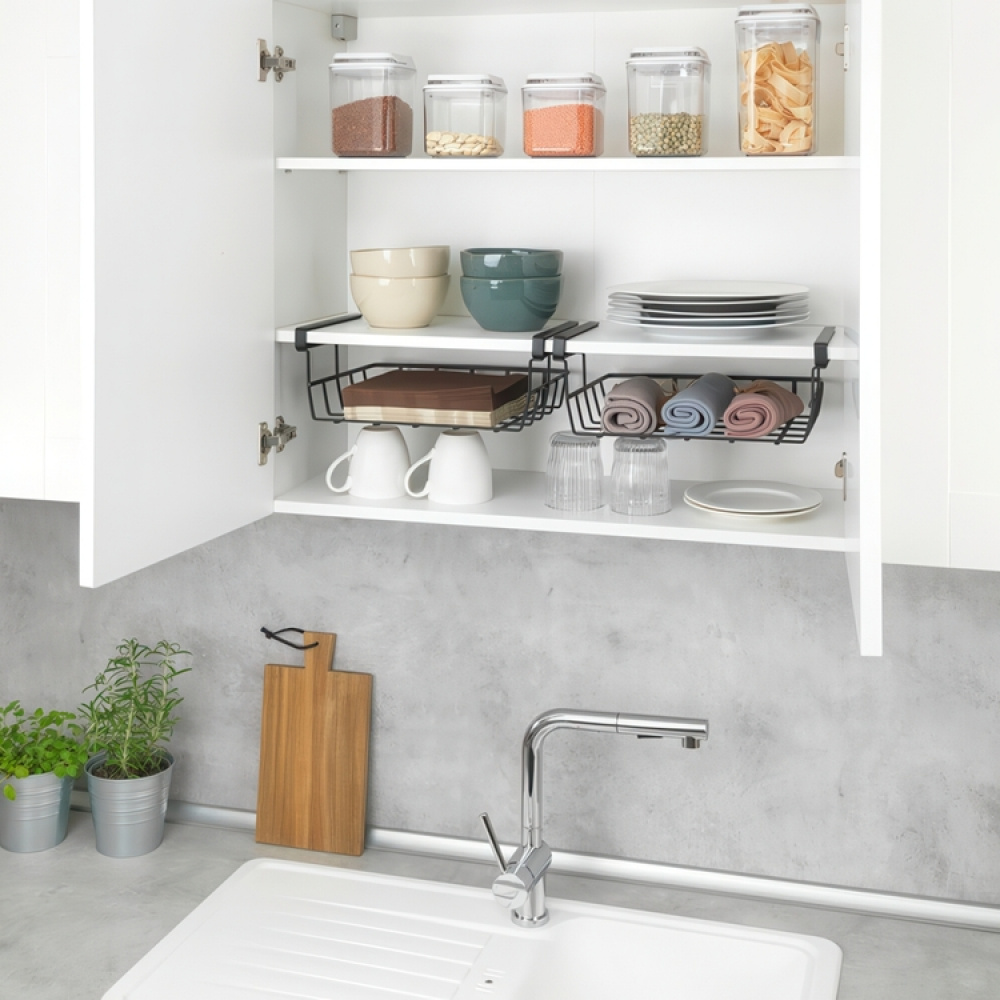 Hengende kurv i metall, 34x25x13 cm i gruppen Oppbevaring hos SmartaSaker.se (41313)