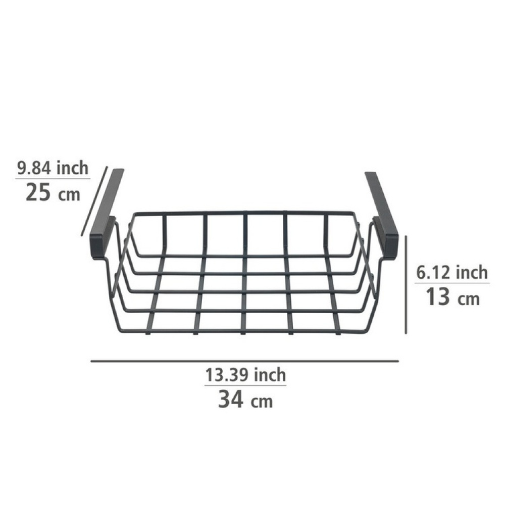 Hengende kurv i metall, 34x25x13 cm i gruppen Oppbevaring hos SmartaSaker.se (41313)