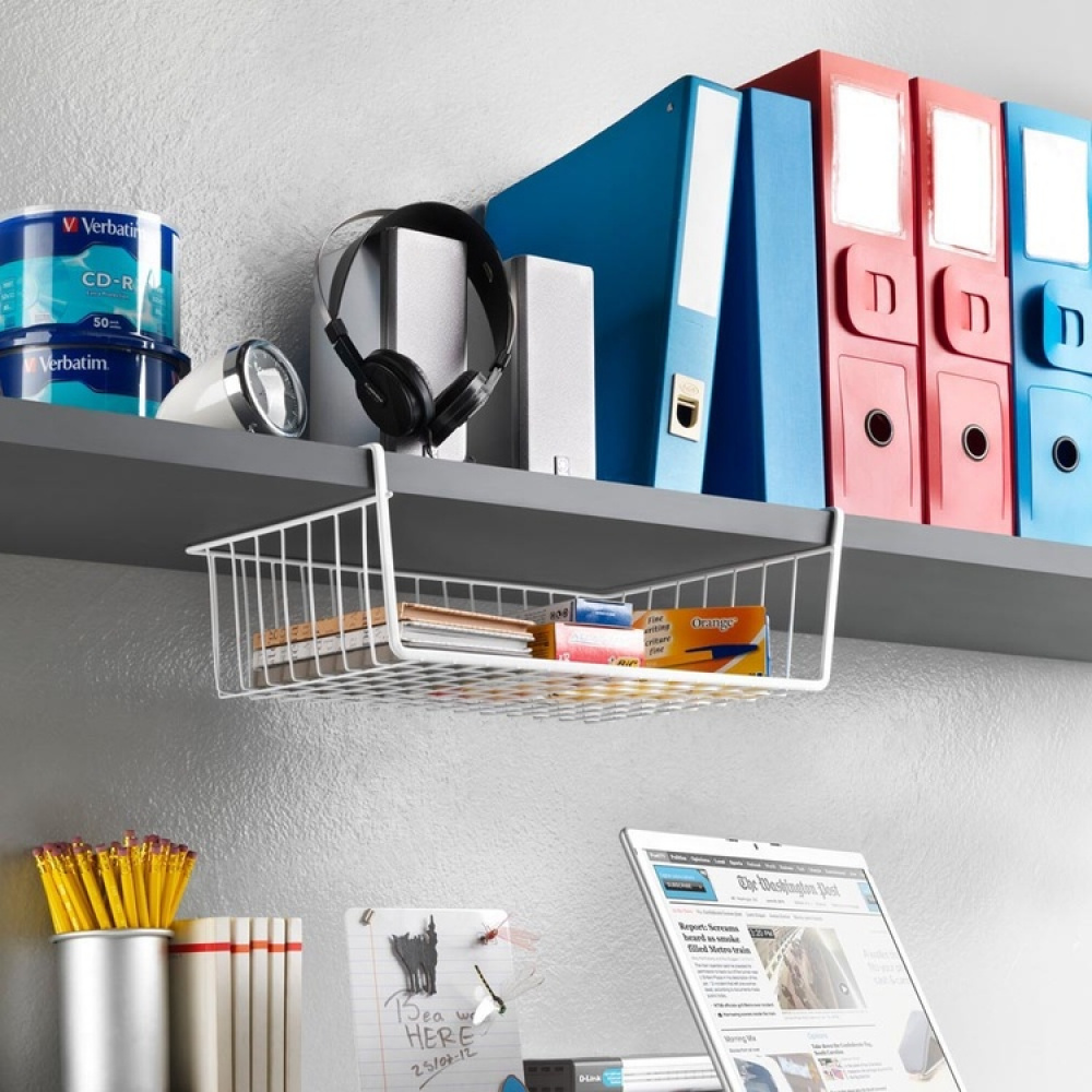 Hengende oppbevaringskurv, 40 cm, Metaltex, hvit i gruppen Oppbevaring hos SmartaSaker.se (41314)