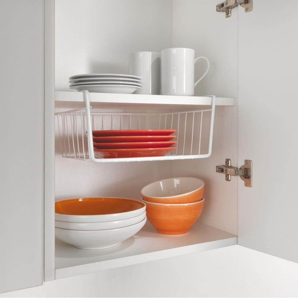 Hengende oppbevaringskurv, 30 cm, Metaltex, Hvit i gruppen Oppbevaring hos SmartaSaker.se (41316)