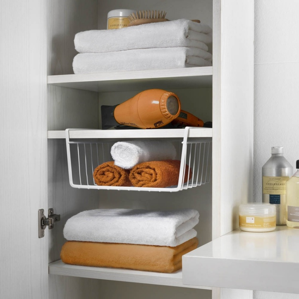 Hengende oppbevaringskurv, 30 cm, Metaltex, Hvit i gruppen Oppbevaring hos SmartaSaker.se (41316)
