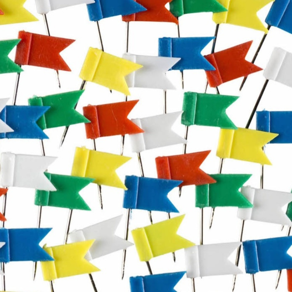 Kartnåler med flagg, 20 stk, FLAG PINS i gruppen Oppbevaring hos SmartaSaker.se (41348)