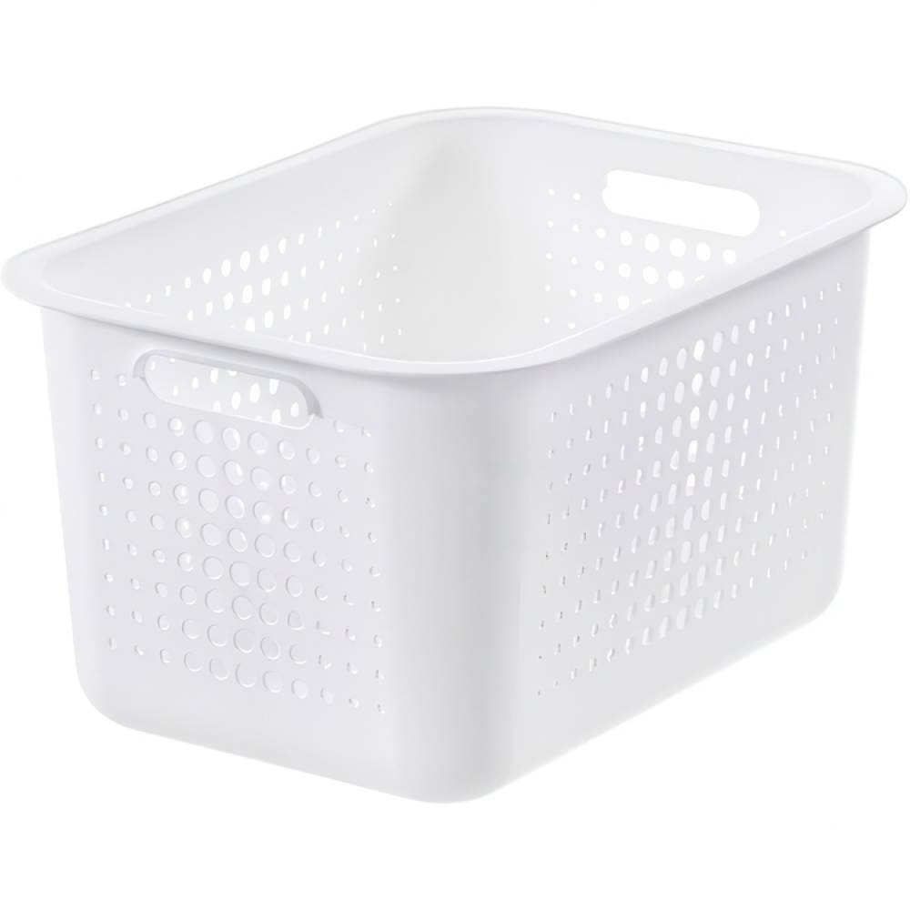 Oppbevaringskurv i resirkulert plast 13L, SmartStore, Hvit i gruppen Oppbevaring hos SmartaSaker.se (41500)