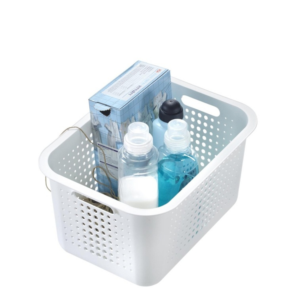 Oppbevaringskurv i resirkulert plast 13L, SmartStore, Hvit i gruppen Oppbevaring hos SmartaSaker.se (41500)